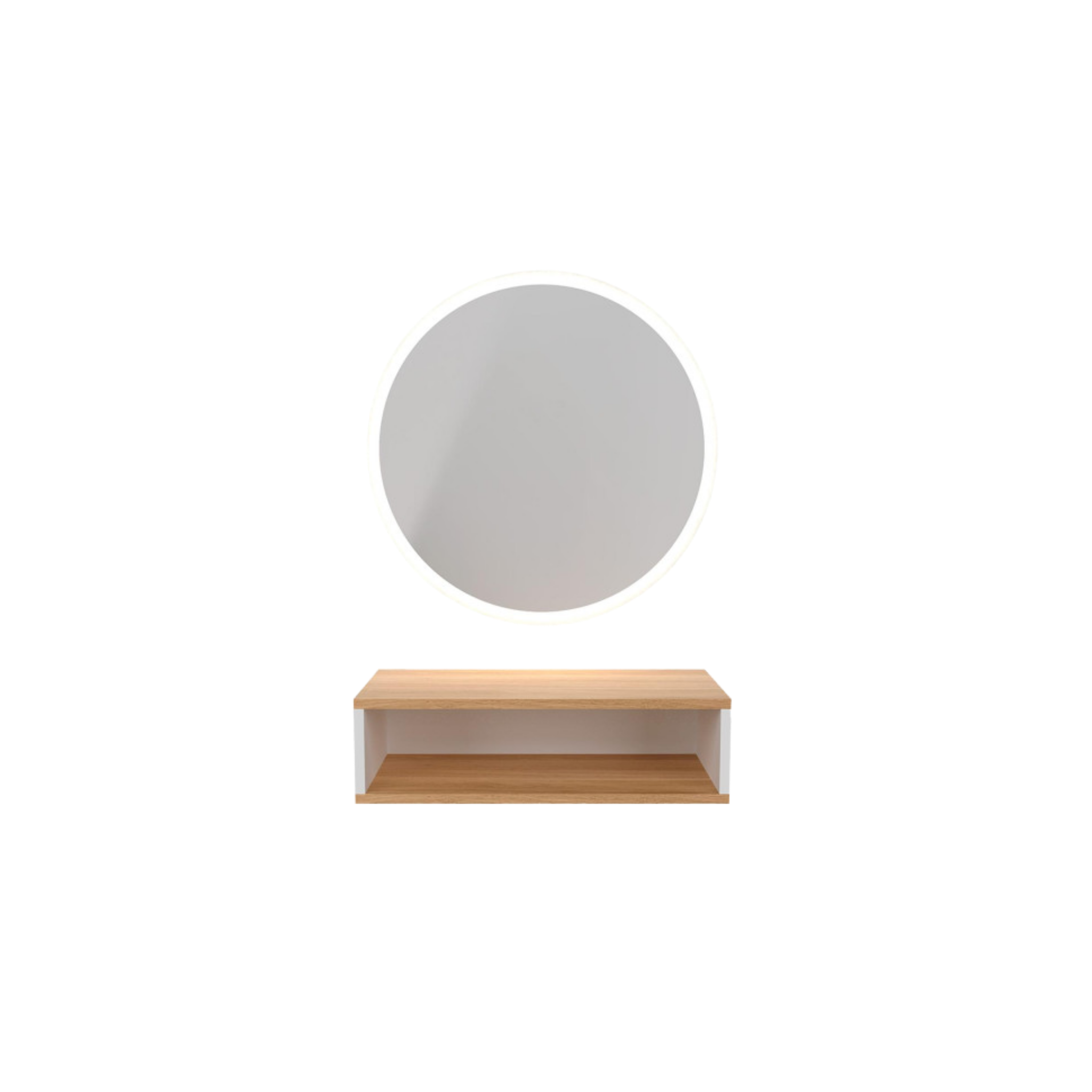 Miroir de coiffure LED avec meuble intégré Tana