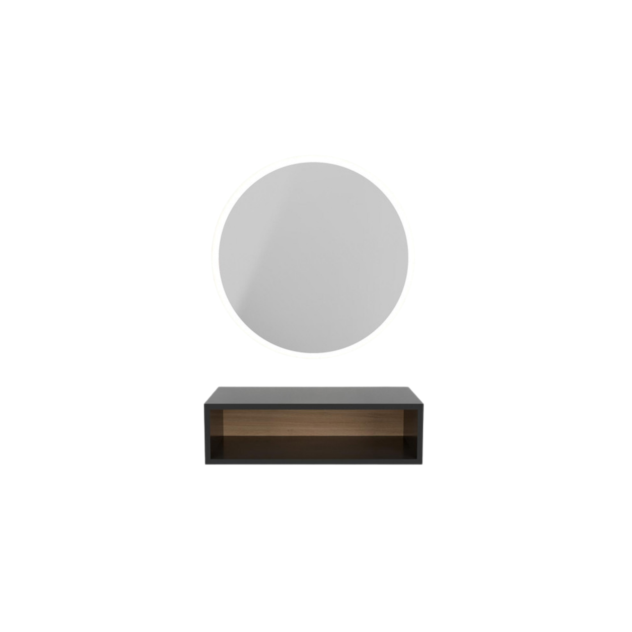 Miroir de coiffure LED avec meuble intégré Traz